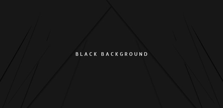 Black premium abstract background with dark geometric shapes. Very suitable for poster, banner, cover, advertisement, wallpaper and futuristic design concept vector