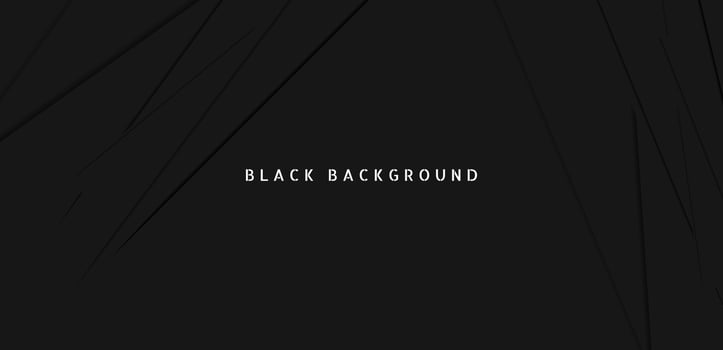 Black premium abstract background with dark geometric shapes. Very suitable for poster, banner, cover, advertisement, wallpaper and futuristic design concept vector