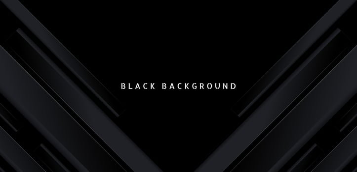 Black premium abstract background with dark geometric shapes. Very suitable for poster, banner, cover, advertisement, wallpaper and futuristic design concept vector