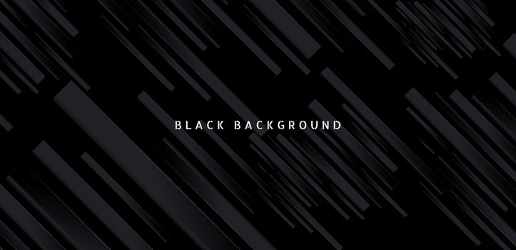 Black premium abstract background with dark geometric shapes. Very suitable for poster, banner, cover, advertisement, wallpaper and futuristic design concept vector