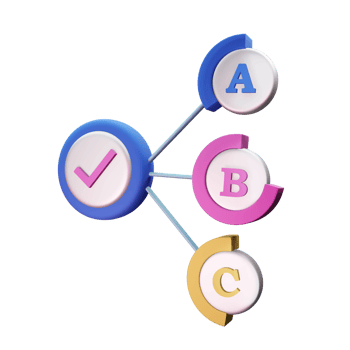 Hierarchical Diagram 3D Icon For Business png