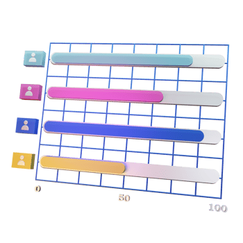 Gantt Chart 3D Icon For Business png