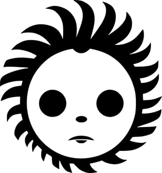 Baby - Black and White Isolated Icon - Vector illustration