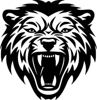 Bear - Minimalist and Flat Logo - Vector illustration