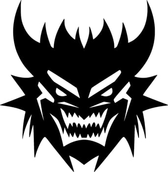 Beast - Black and White Isolated Icon - Vector illustration