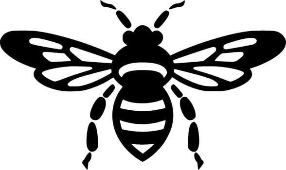 Bee - Minimalist and Flat Logo - Vector illustration