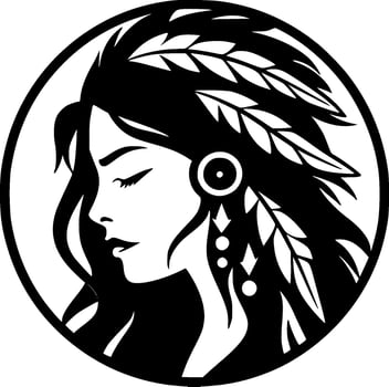 Boho, Minimalist and Simple Silhouette - Vector illustration