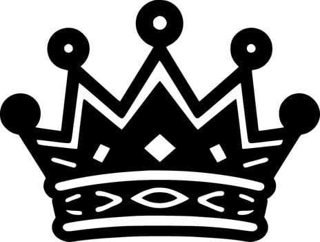 Crown - Minimalist and Flat Logo - Vector illustration