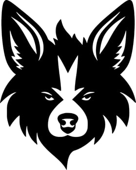 Dog - Minimalist and Flat Logo - Vector illustration
