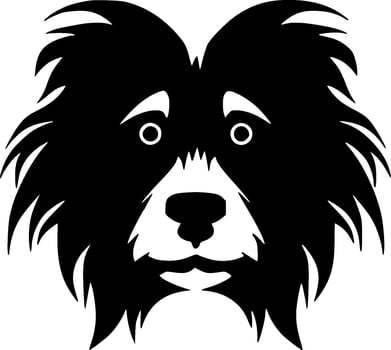 Dog - Black and White Isolated Icon - Vector illustration