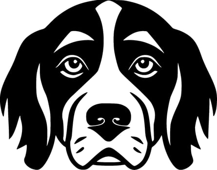 Dog - Black and White Isolated Icon - Vector illustration