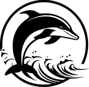 Dolphin - High Quality Vector Logo - Vector illustration ideal for T-shirt graphic