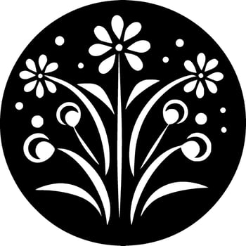 Floral - High Quality Vector Logo - Vector illustration ideal for T-shirt graphic