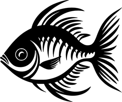 Fish - Minimalist and Flat Logo - Vector illustration