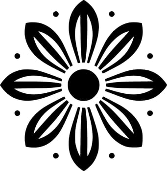 Flower - Minimalist and Flat Logo - Vector illustration