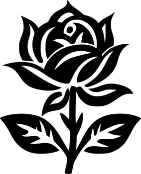 Flower - Minimalist and Flat Logo - Vector illustration