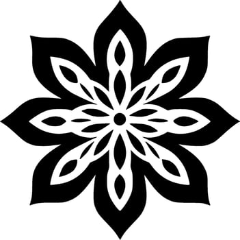 Flower, Minimalist and Simple Silhouette - Vector illustration
