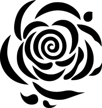 Flower - Minimalist and Flat Logo - Vector illustration