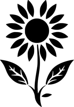 Flower - Minimalist and Flat Logo - Vector illustration