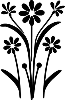 Flowers - High Quality Vector Logo - Vector illustration ideal for T-shirt graphic