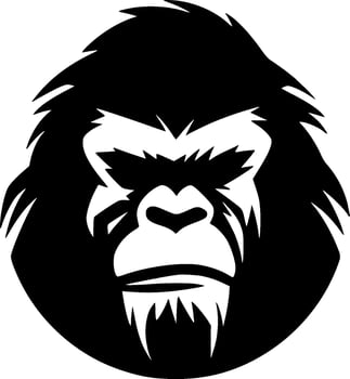 Gorilla - Minimalist and Flat Logo - Vector illustration