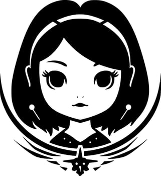 Gothic, Black and White Vector illustration
