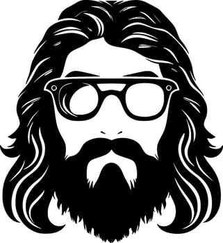 Hippy - High Quality Vector Logo - Vector illustration ideal for T-shirt graphic