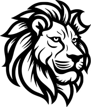 Lion - Minimalist and Flat Logo - Vector illustration