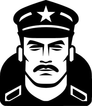 Military, Minimalist and Simple Silhouette - Vector illustration