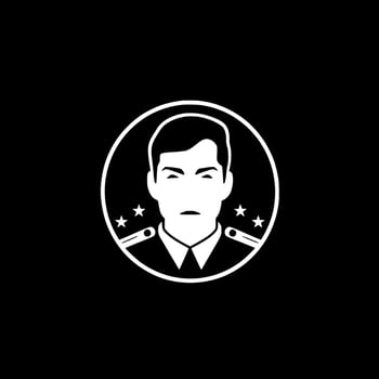 Military, Minimalist and Simple Silhouette - Vector illustration