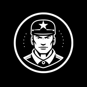 Military, Minimalist and Simple Silhouette - Vector illustration