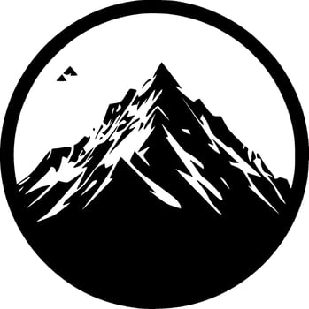 Mountain, Minimalist and Simple Silhouette - Vector illustration