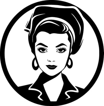 Nurse, Minimalist and Simple Silhouette - Vector illustration