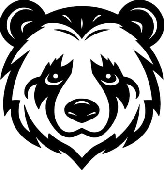Panda - Minimalist and Flat Logo - Vector illustration