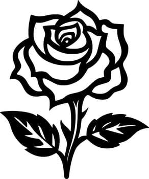 Rose - High Quality Vector Logo - Vector illustration ideal for T-shirt graphic