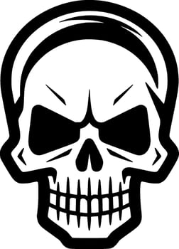 Skull - Minimalist and Flat Logo - Vector illustration
