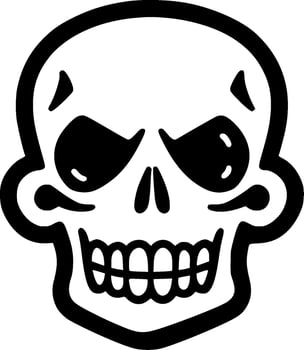Skull - High Quality Vector Logo - Vector illustration ideal for T-shirt graphic