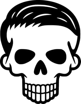 Skull, Minimalist and Simple Silhouette - Vector illustration