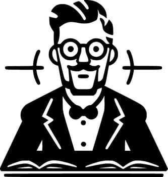 Teacher - High Quality Vector Logo - Vector illustration ideal for T-shirt graphic