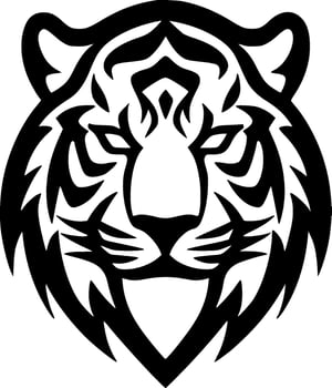 Tiger - Minimalist and Flat Logo - Vector illustration