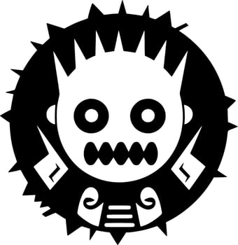 War, Black and White Vector illustration