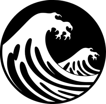 Waves - High Quality Vector Logo - Vector illustration ideal for T-shirt graphic