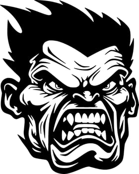 Zombie - Minimalist and Flat Logo - Vector illustration
