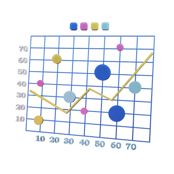 Line Graph 3D Icon For Business png