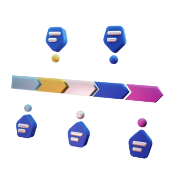 Timeline 3D Icon For Business png