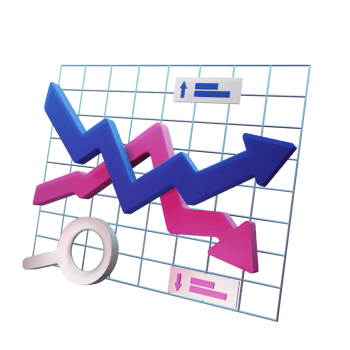 Stock Chart 3D Icon For Business png
