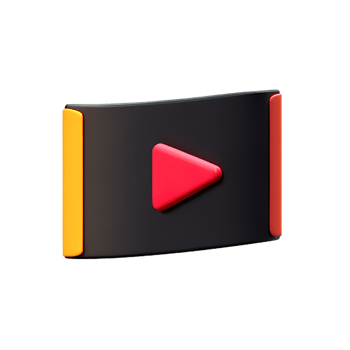 film strip 3d rendering icon illustration png