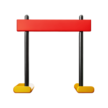 gate 3d rendering icon illustration png