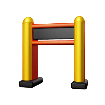 gate 3d rendering icon illustration png