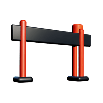 gate 3d rendering icon illustration png